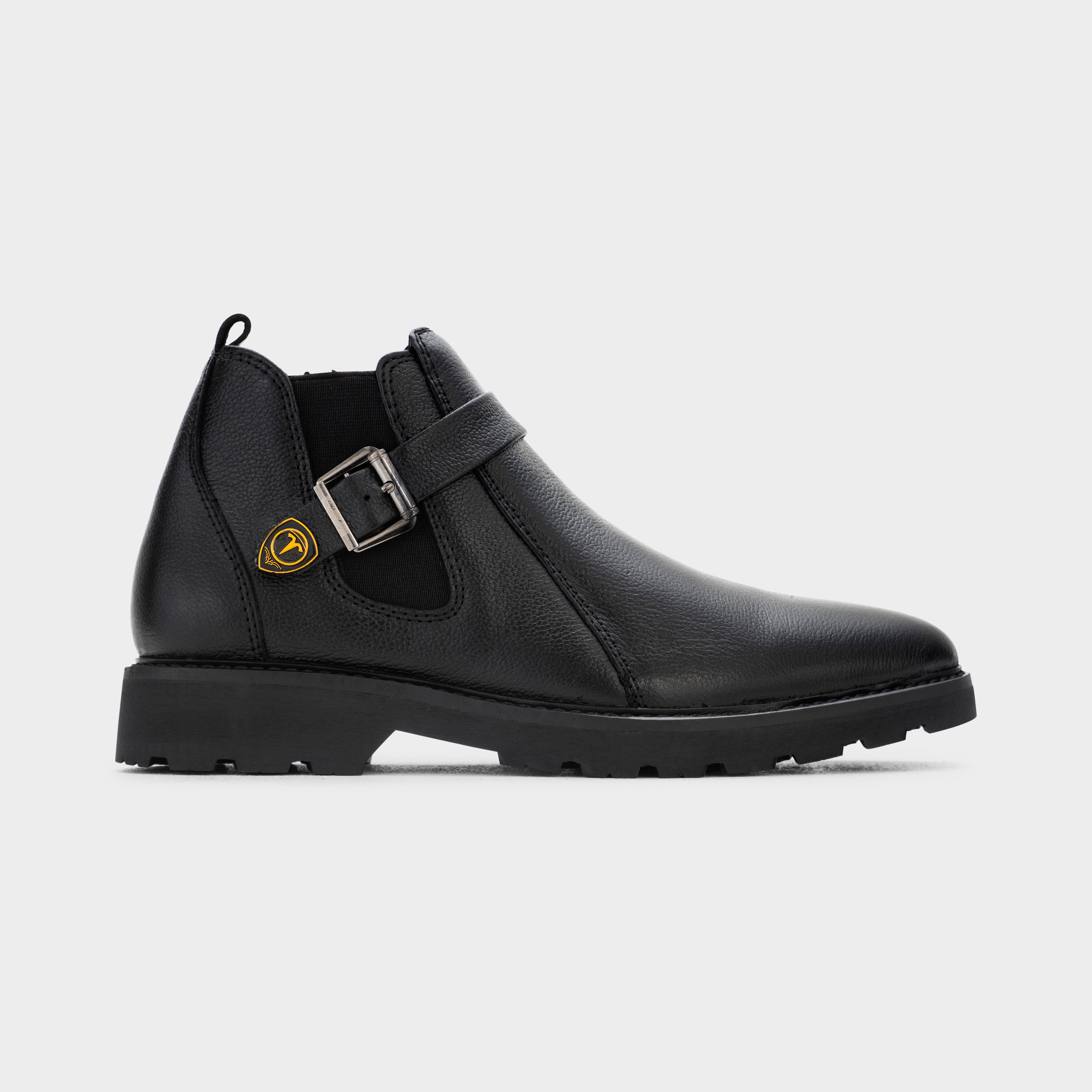 Buckle-Strap Ankle Boot