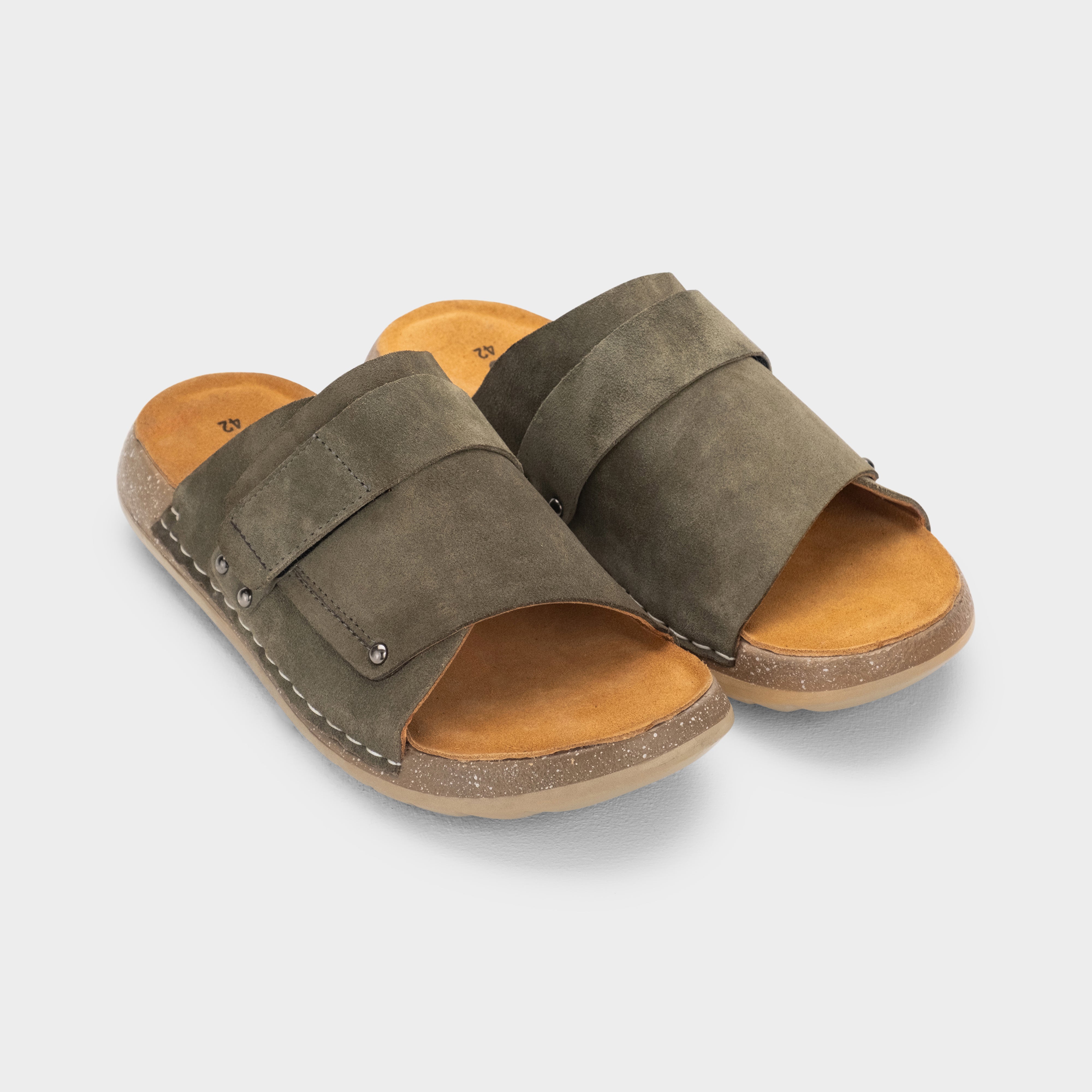Suede Slides