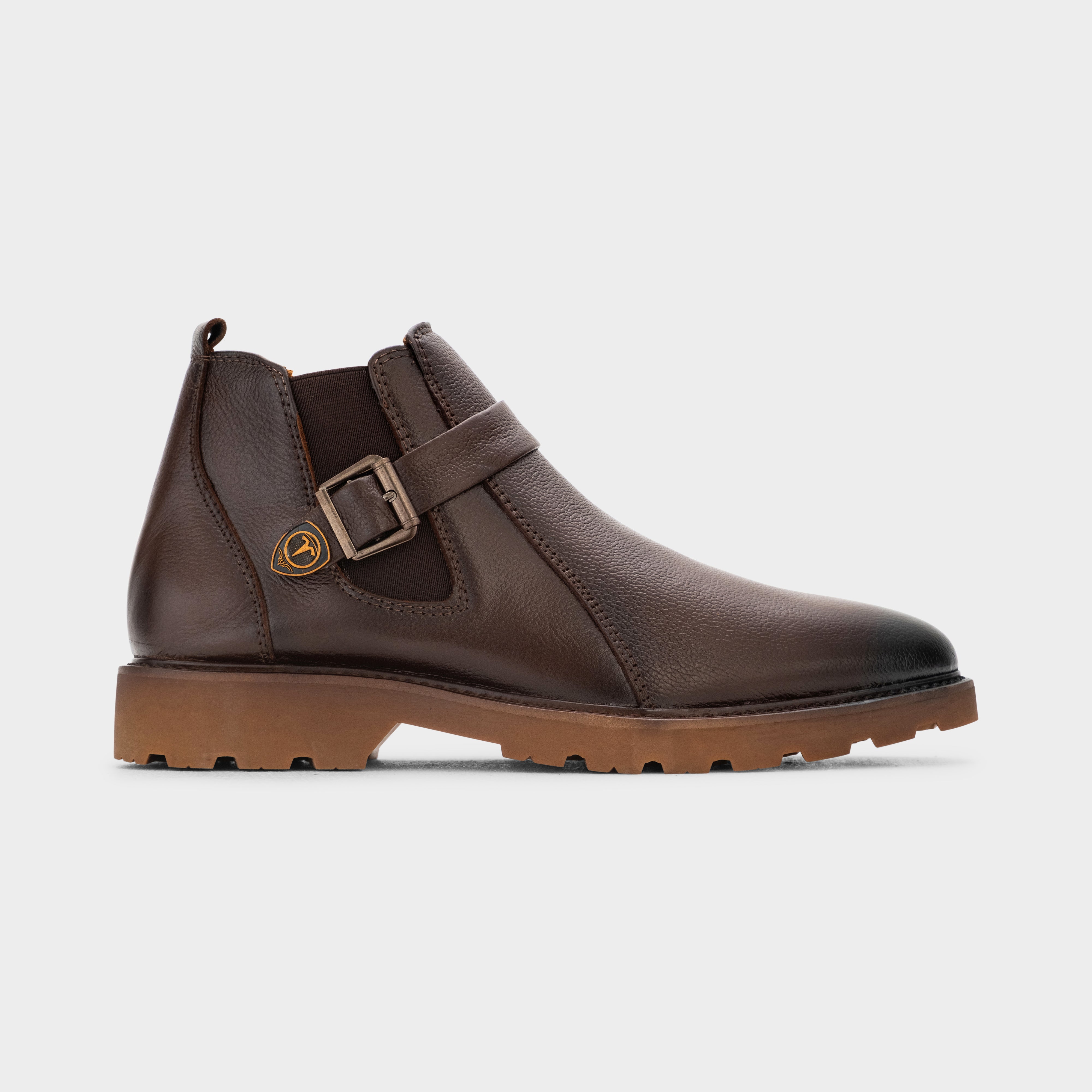 Buckle-Strap Ankle Boot