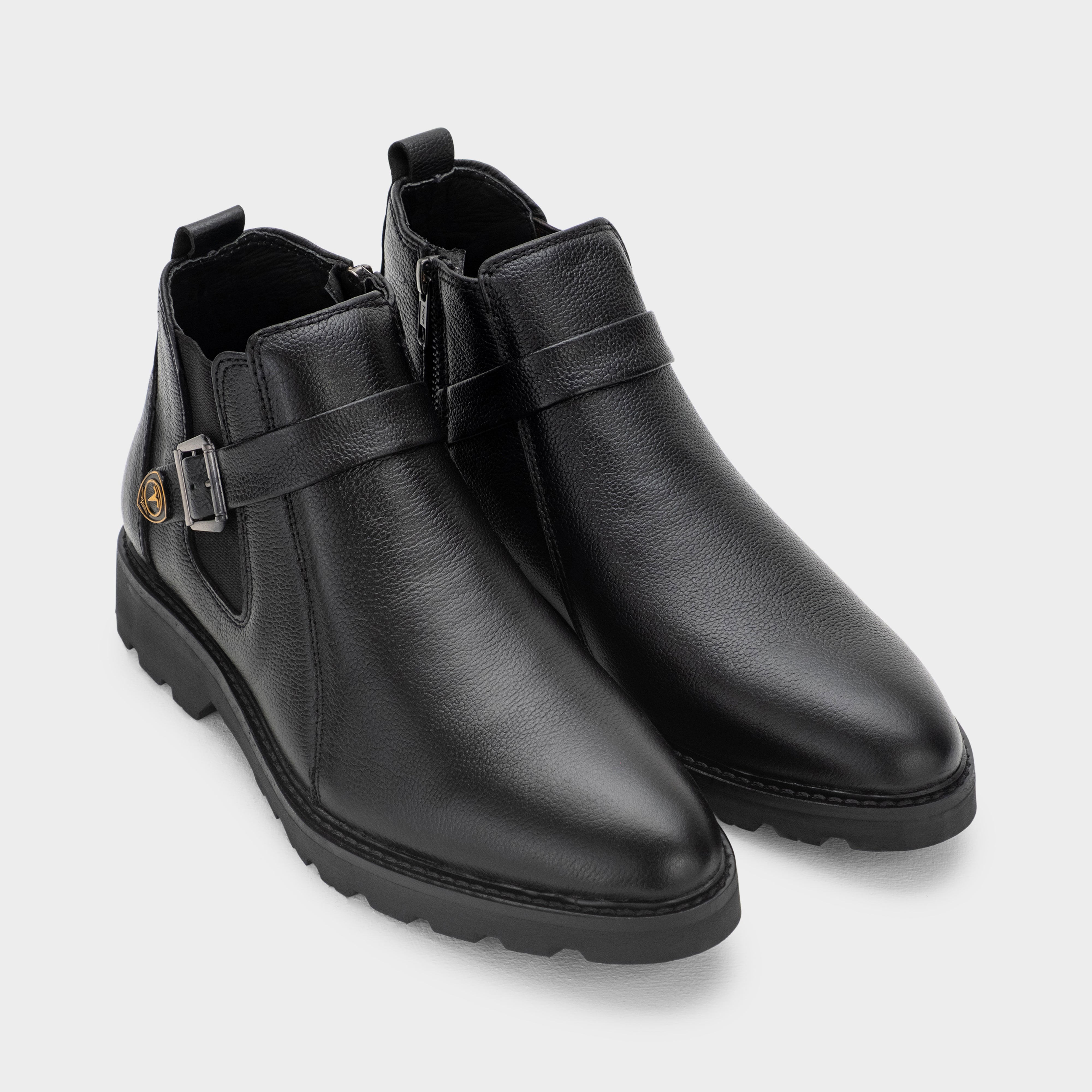 Buckle-Strap Ankle Boot