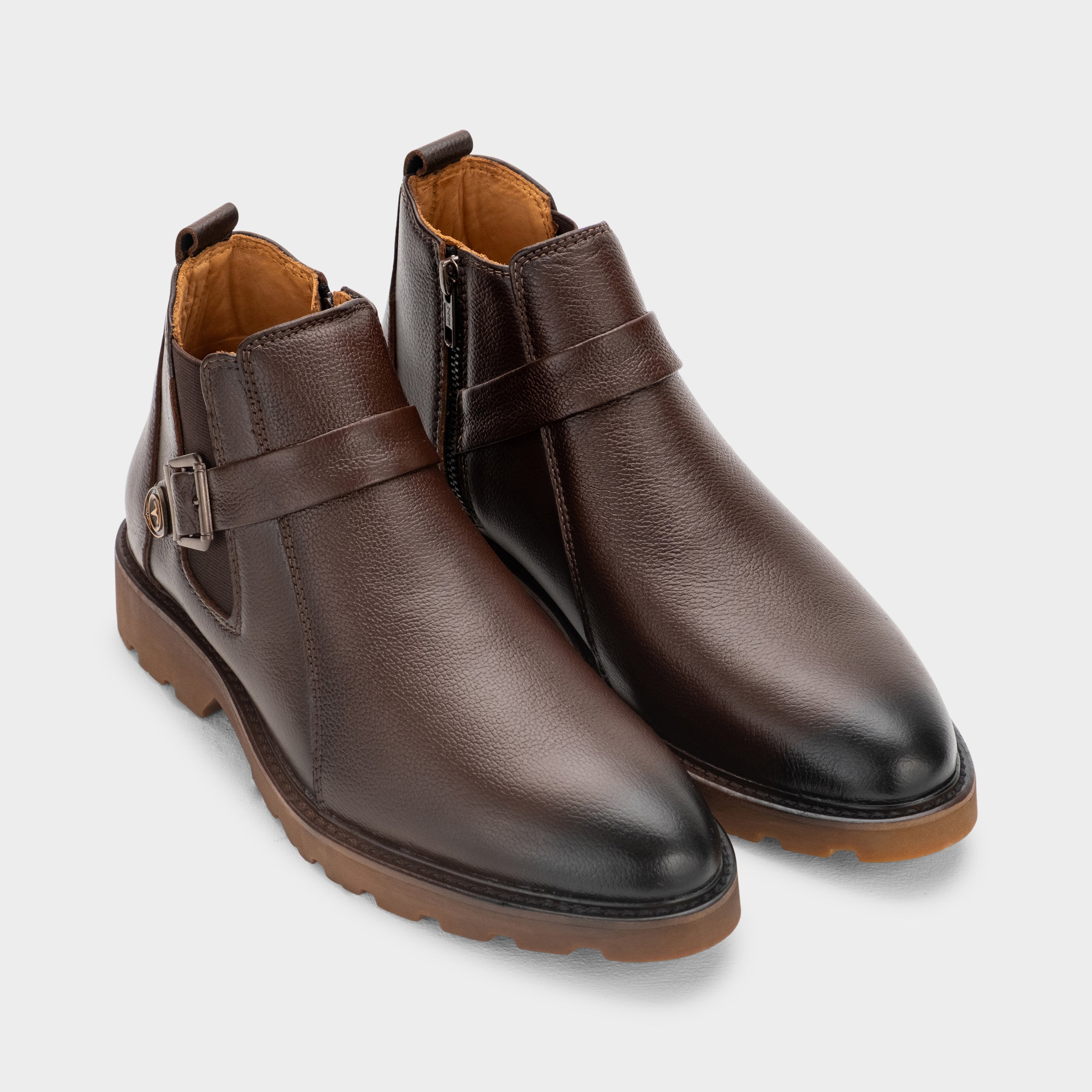 Buckle-Strap Ankle Boot