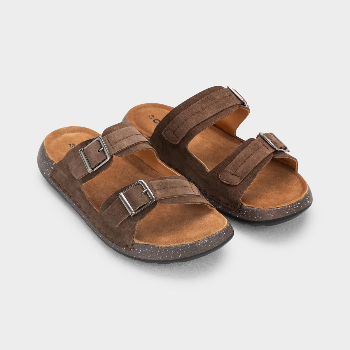 DOUBLE-STRAP BUCKLED SLIDE